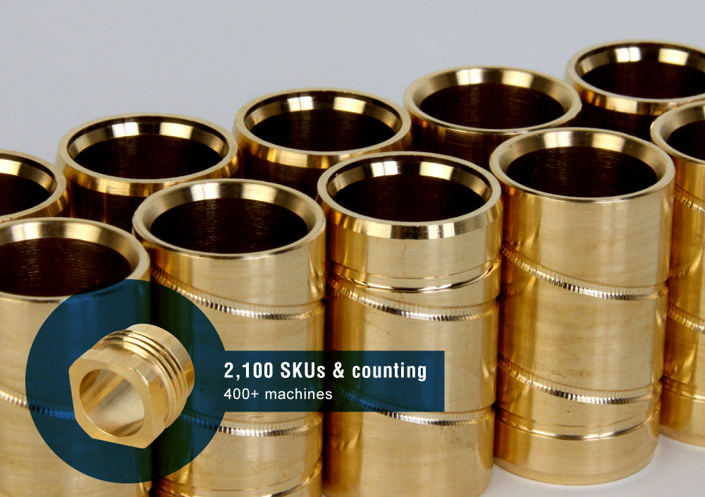 Bronze bearing sleeves developed using custom machining